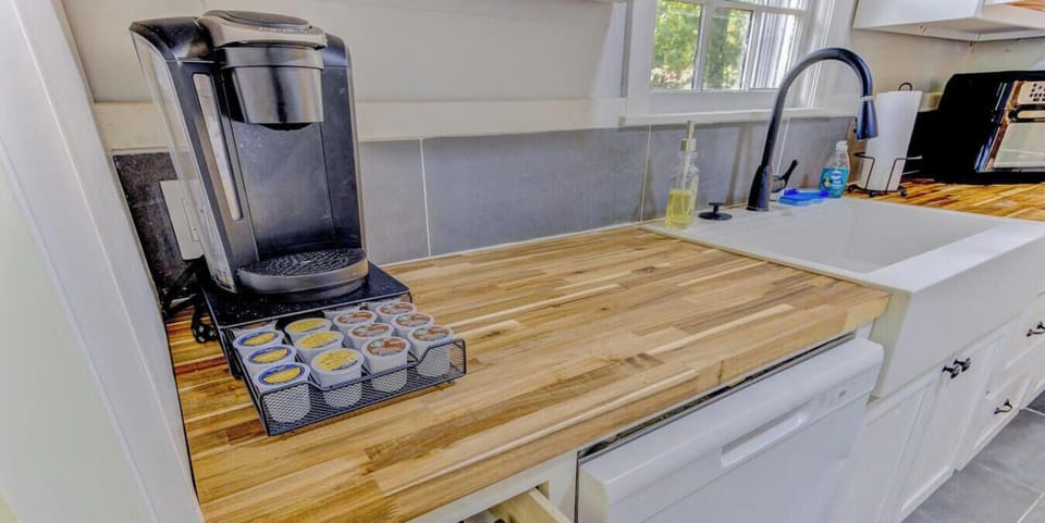 Kickstart your morning with fresh coffee from the Keurig and a selection of pods.