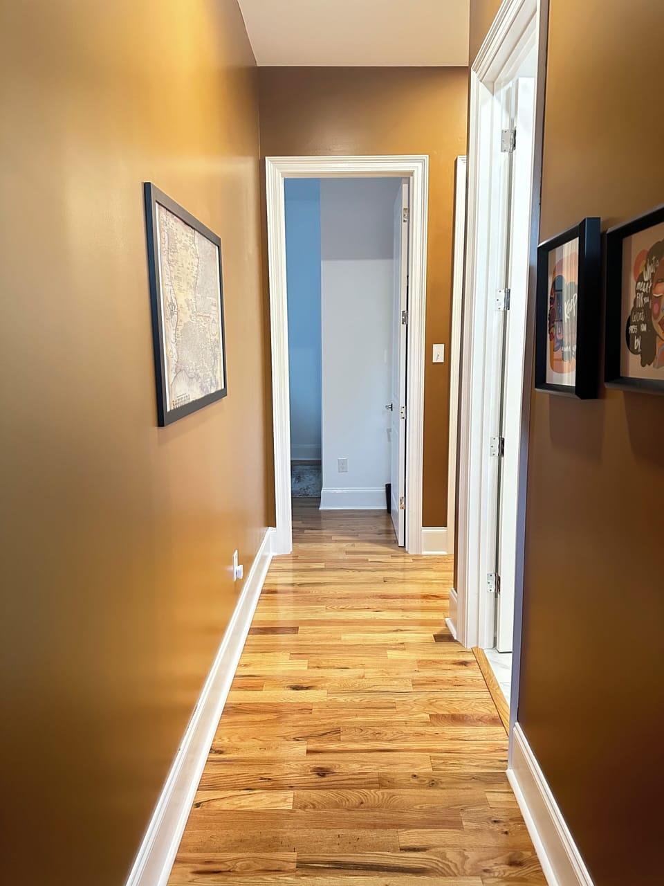 Hallway to additional 2 bedrooms