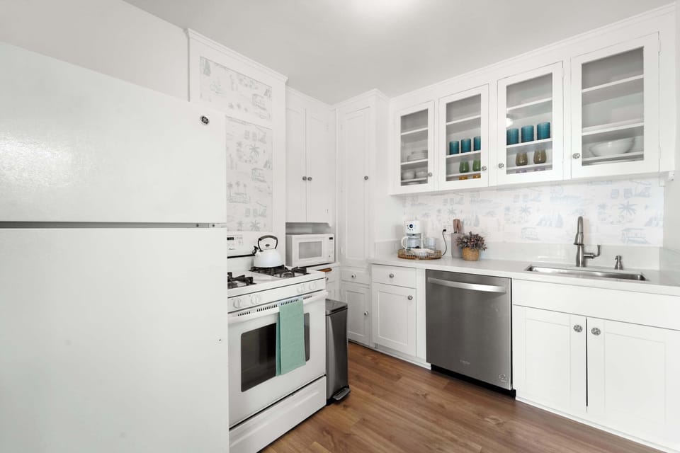 Bright kitchen with clean design 🍽️✨