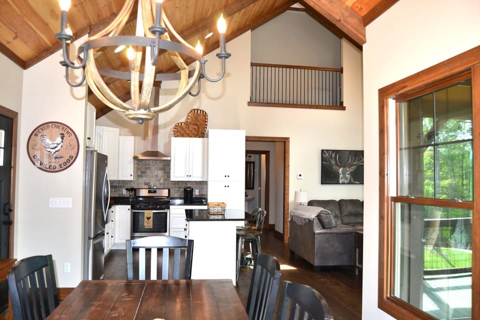 Dining toward Kitchen and  main Living Room.