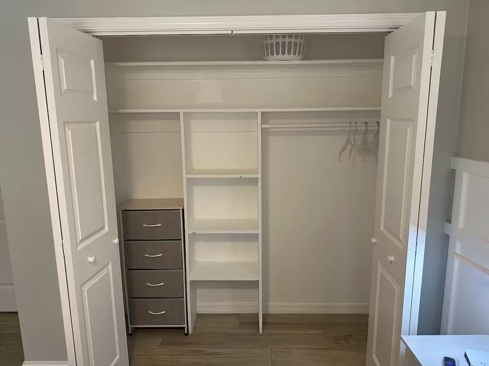 Bedroom #2 Ample Closet Space For All Your Things
