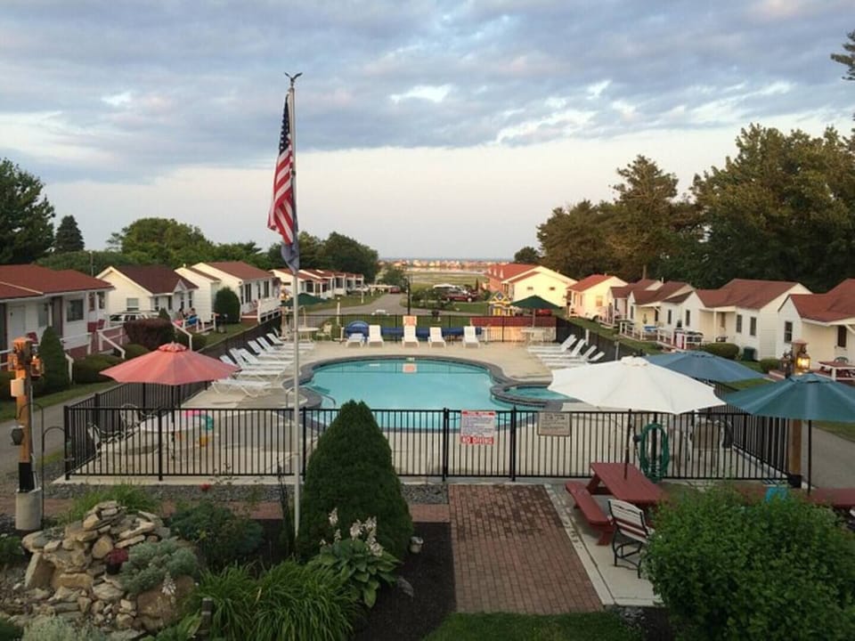 Enjoy a dip in the saltwater pool or a relaxing soak in the Hot Tub. 