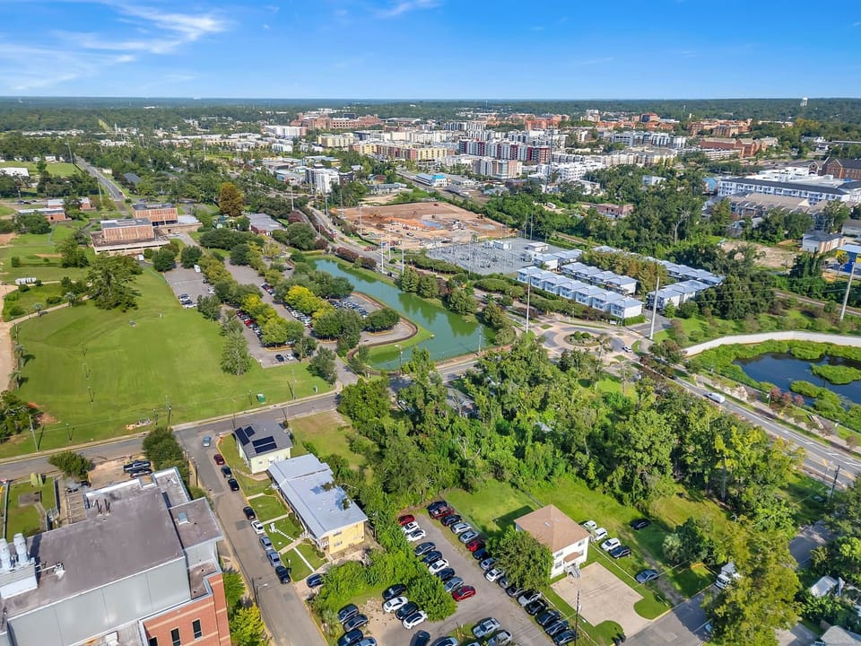 FSU are buildings to the right.  