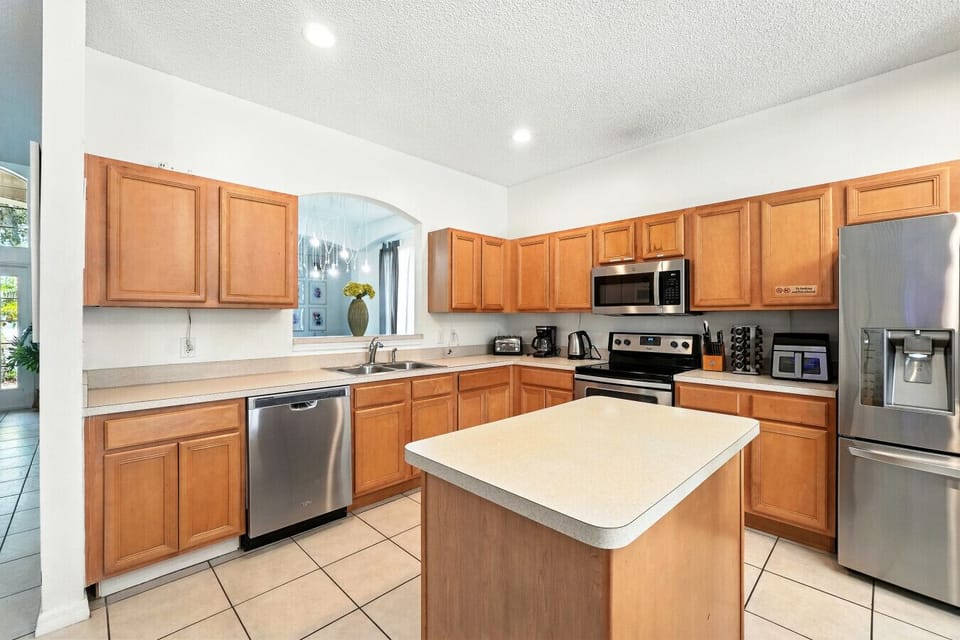 Spacious countertops for easy meal prep