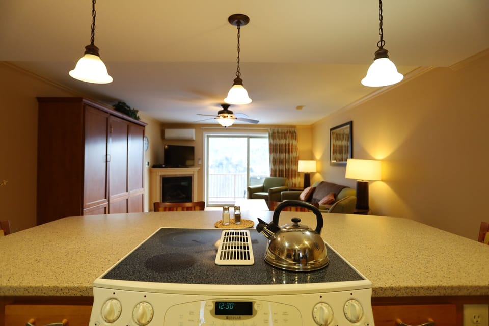 Open floor plan in Lincoln condo