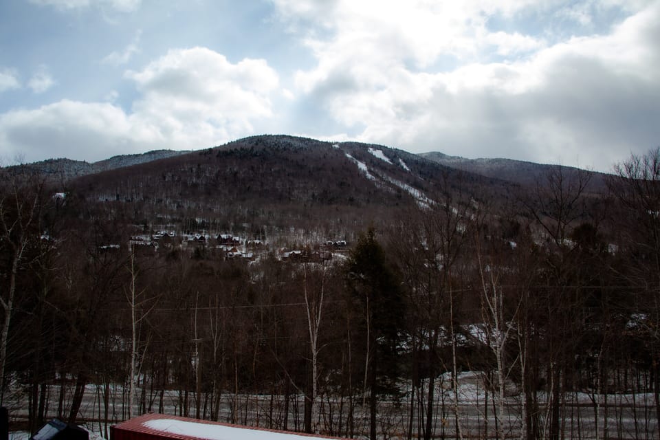 Winter view of Loon Mountain from Pollard Brook Resrt