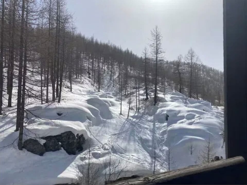 Winter from the balcony, 6th floor