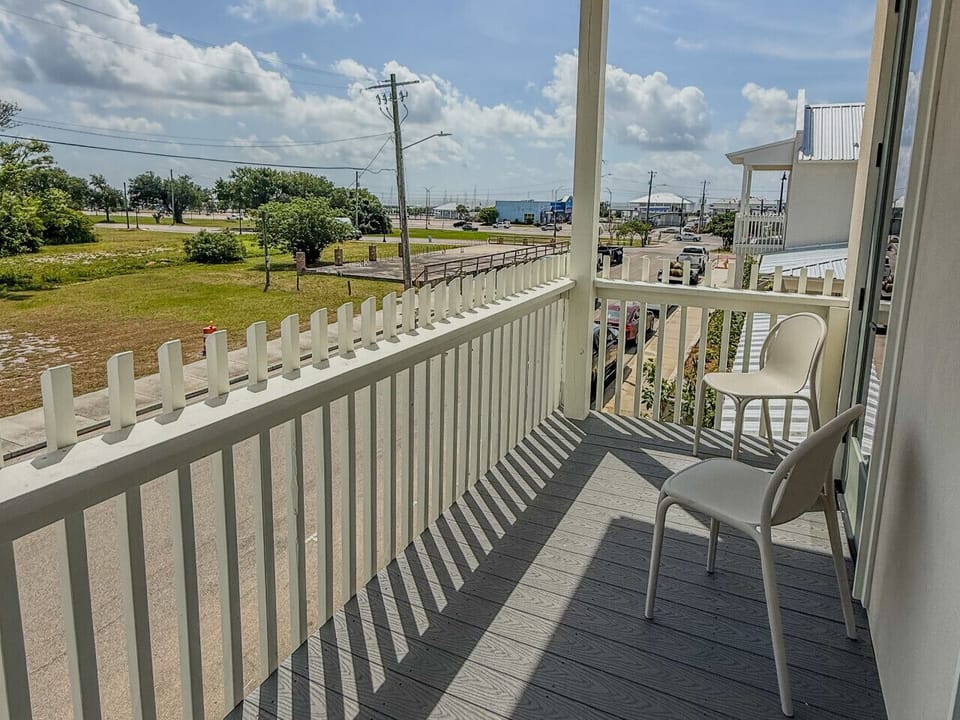 Enjoy peaceful Gulf breezes from your private balcony overlooking Pass Christian’s charming coast.