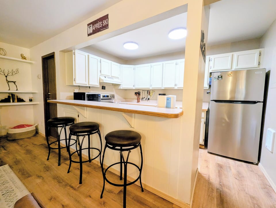 Convenient bar stool seating