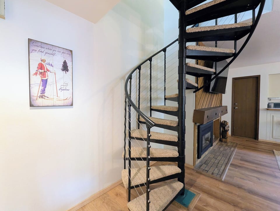 Spiral staircase to Loft
