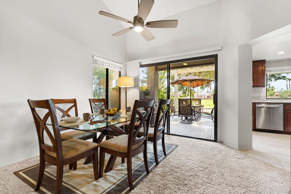 Dining Room with Pond Views