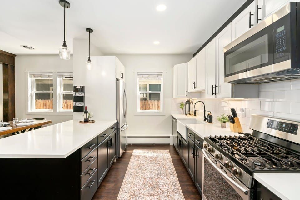 Chef's Kitchen with Stainless Steel Appliances | Everything you need for a comfortable stay!