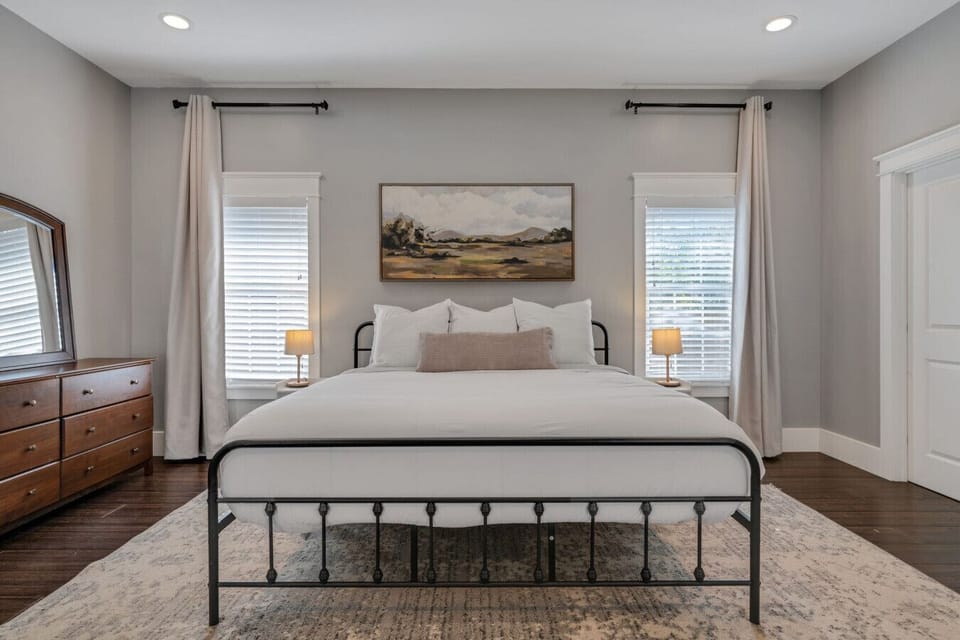 Primary king bed Bedroom
