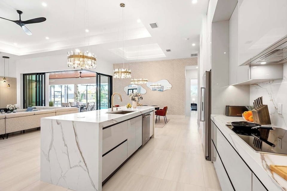 Cooking Anyone ? Modern Kitchen with Top of the Line Appliances