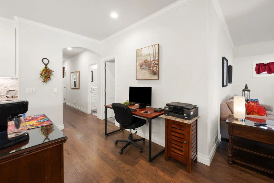 Workspace | Work Desk | Hallway Access & Wood Floors