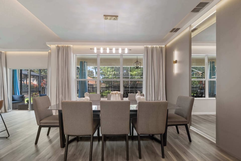 Formal dining space perfect for a large gathering.