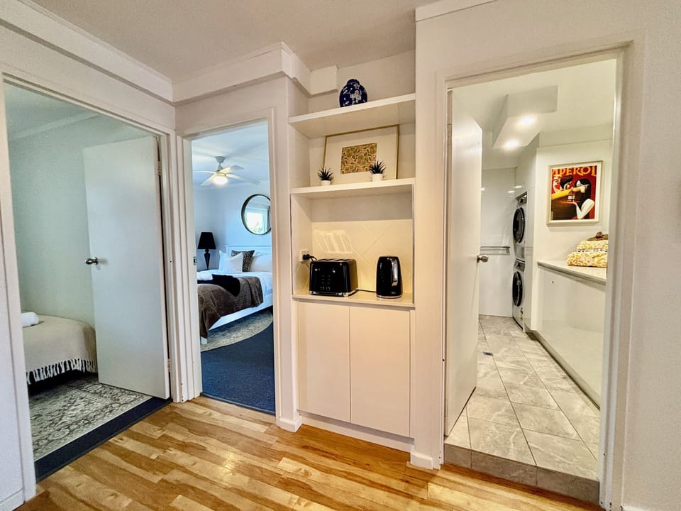 Pantry with toaster and kettle 