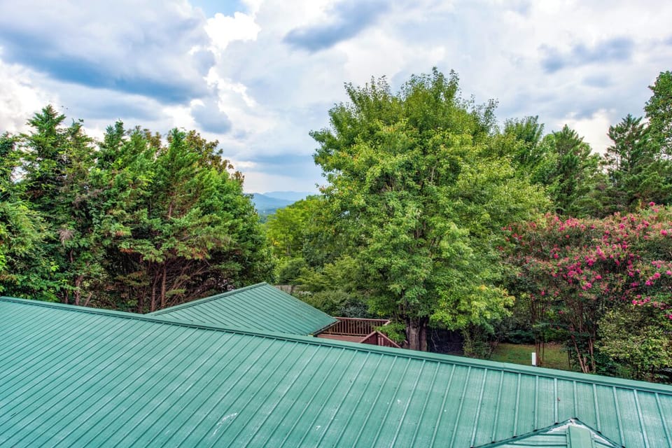 View from Bear Pause Retreat's spacious decks