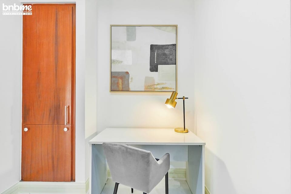"Enjoy casual dining or catch up on work at our cozy table with comfortable stool chairs."