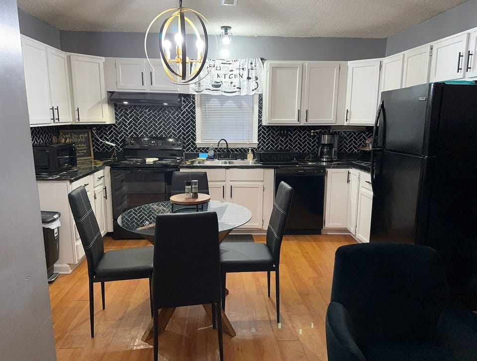 Kitchen and eating area