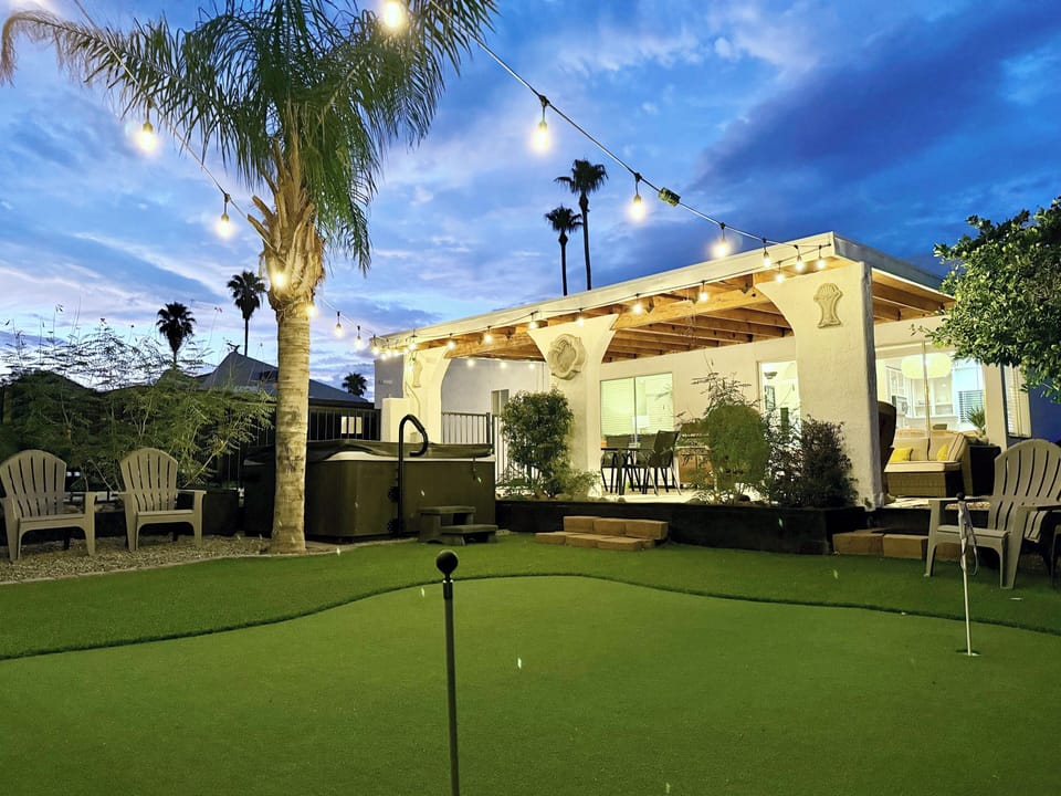 Enjoy Tucson night skies playing putt putt or lounging in the hot tub