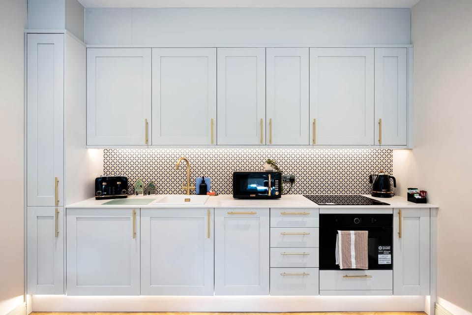 Fully equipped modern kitchen with everything needed for your stay.