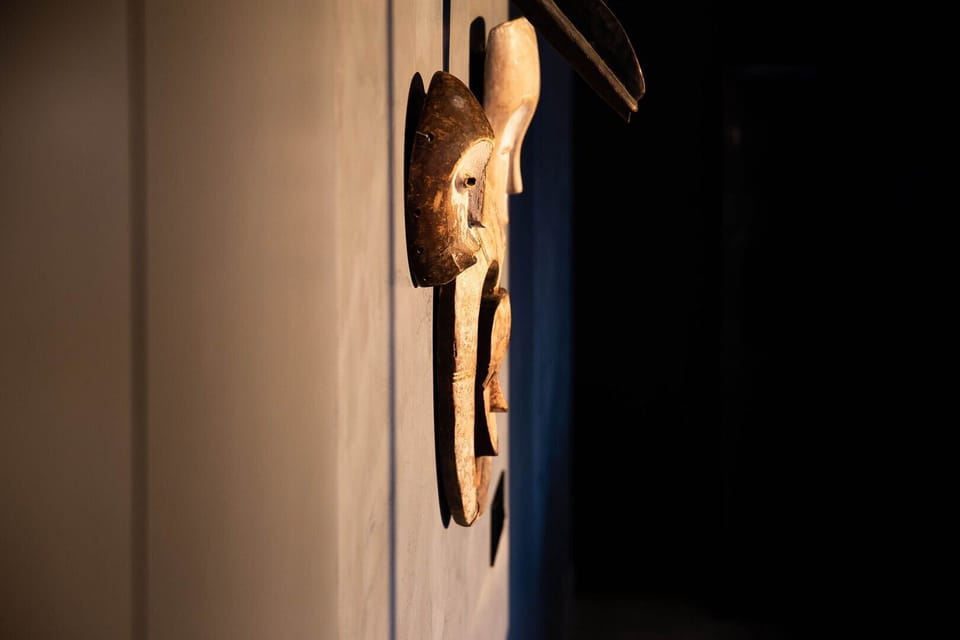 Sculptural art on display.