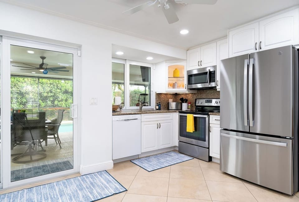Stainless steel appliances so you feel right at home.