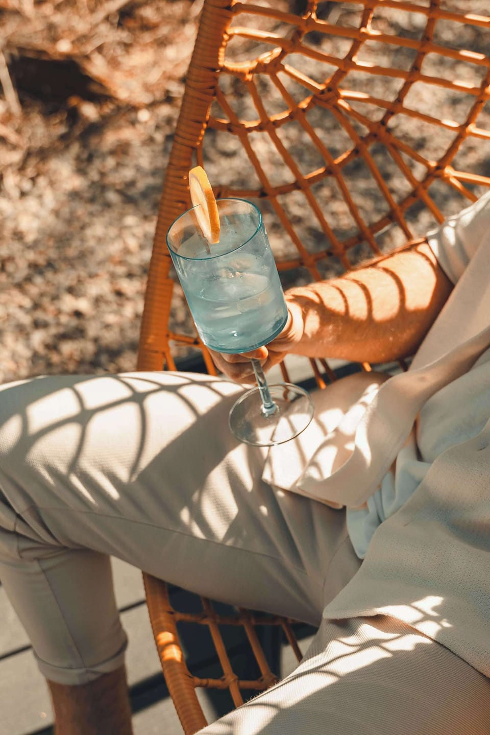 A cold drink in the sun. Yes please...