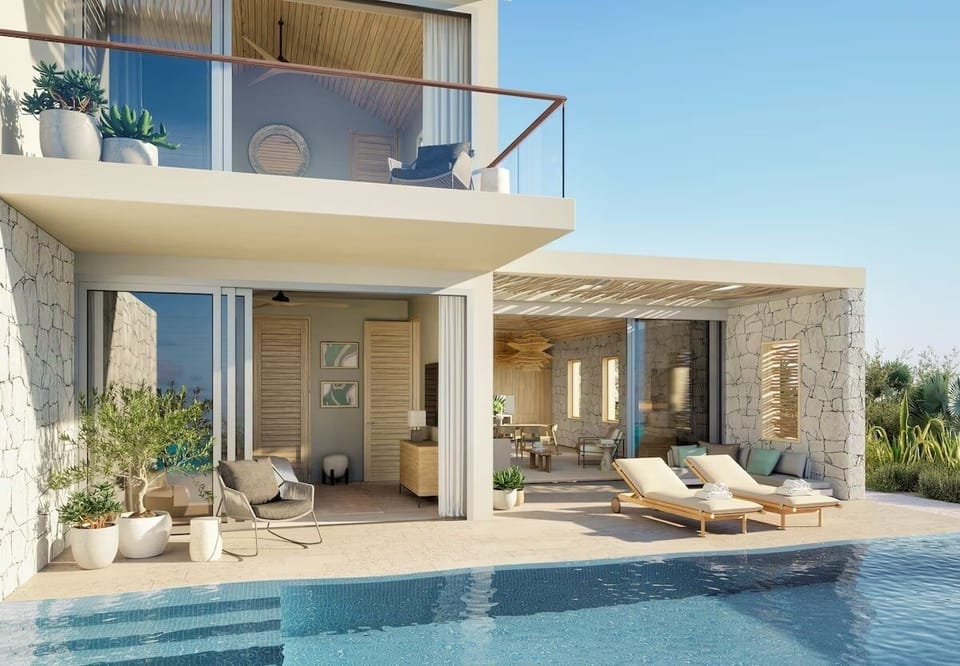 Soak in the sun beside your private, serene pool.