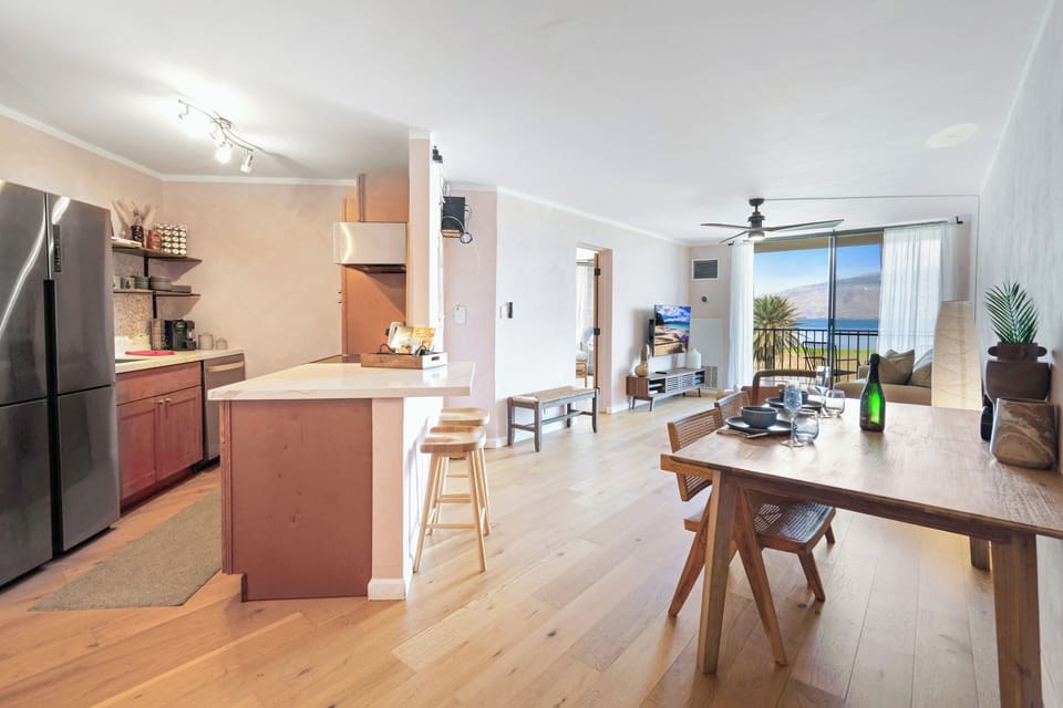 Kitchen and living room