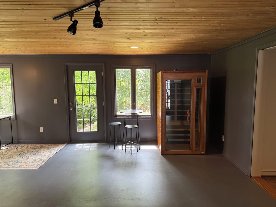 Two person infrared sauna