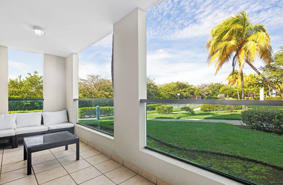 Take in the stunning view from your private balcony, day or night.

