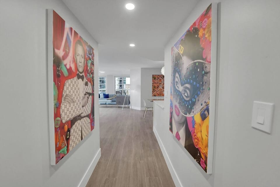 Front entry into condo 