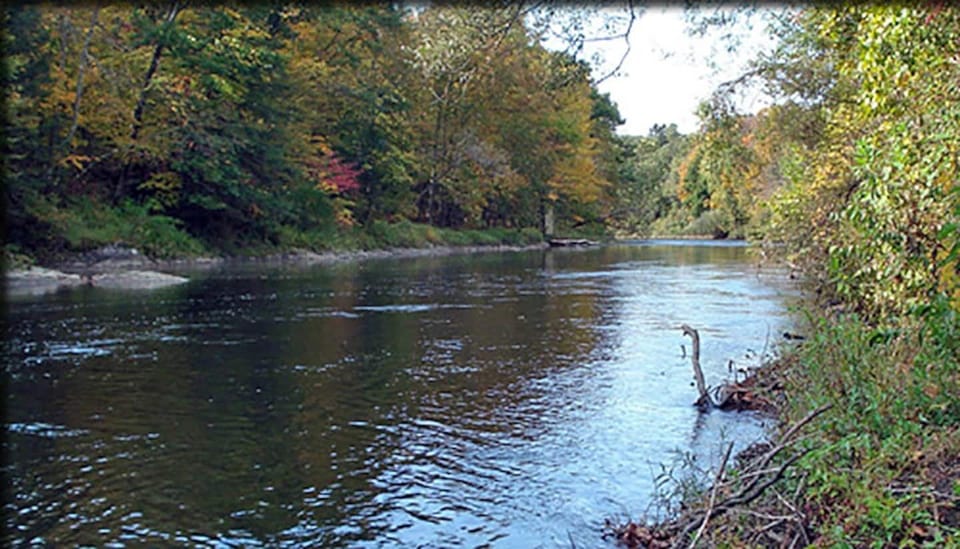 The Battenkill river runs right through town