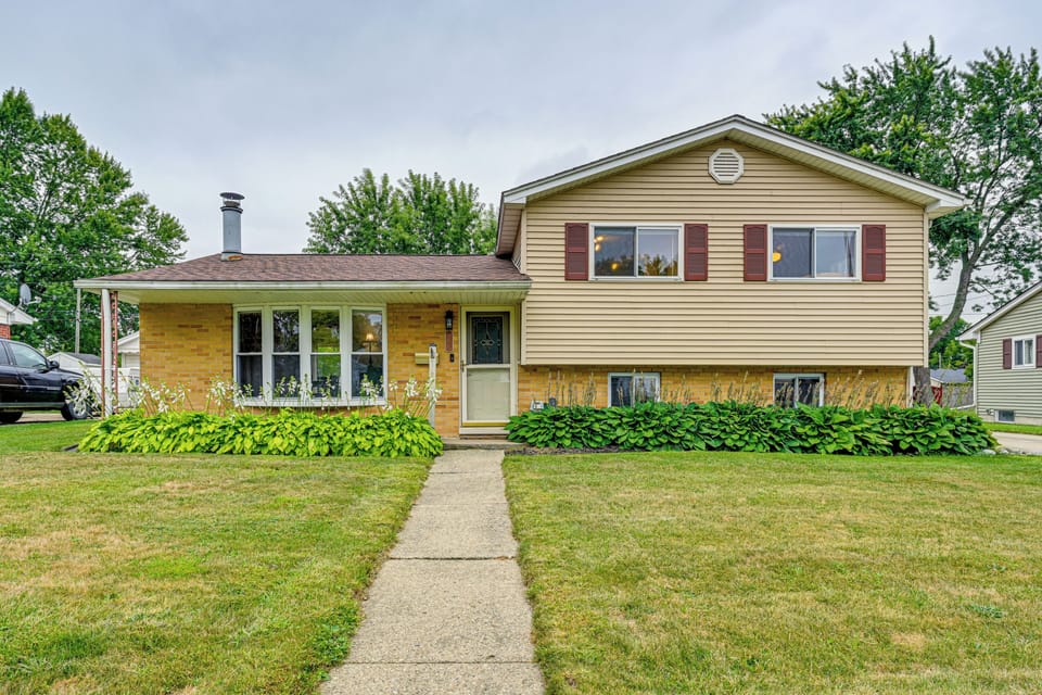 Owosso Vacation Rental | 3BR | 1.5BA | 1,374 Sq Ft | Stairs Required