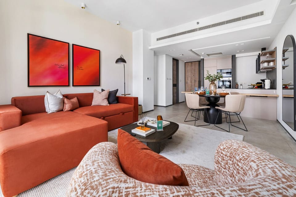 Stylish open living space, perfect for relaxing after a day out.