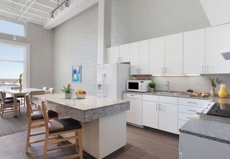 Enjoy the bright chef-ready kitchen with island seating.