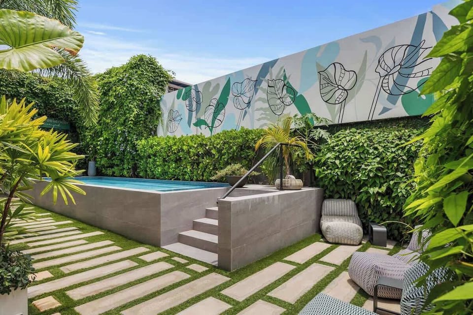Enjoy poolside serenity with stunning views and a calming ambiance.