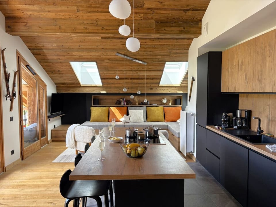 cuisine ouverte pour des repas conviviaux