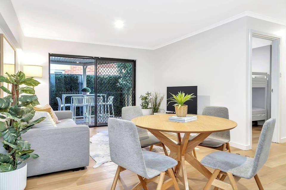 Gather around the timber table for quick bites, morning coffee or planning the day’s adventures together.