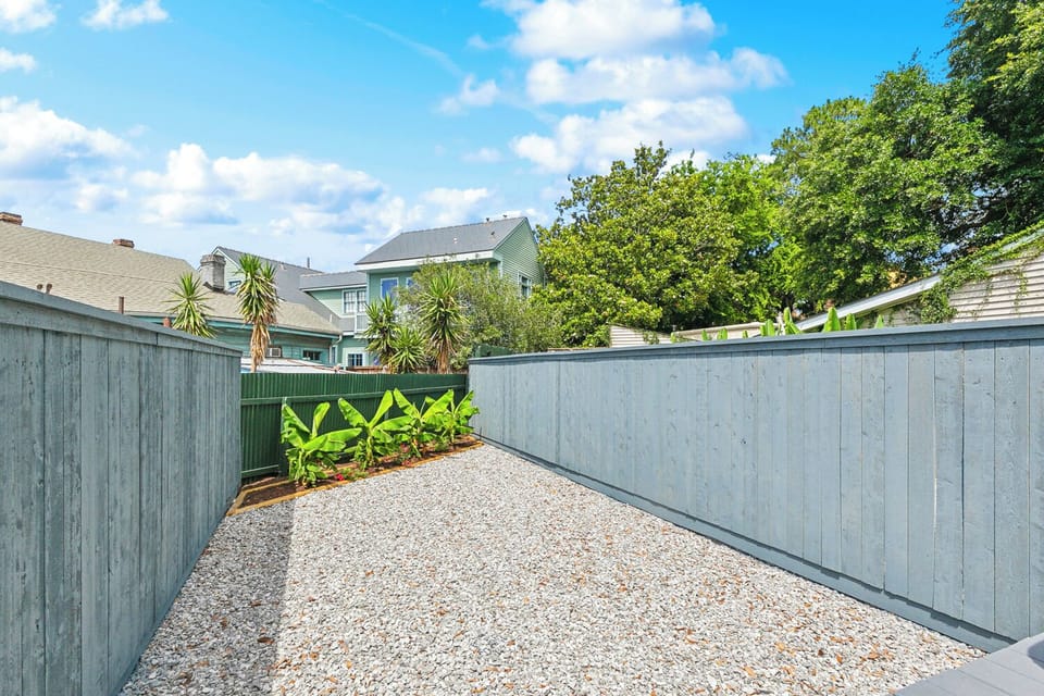 Private backyard