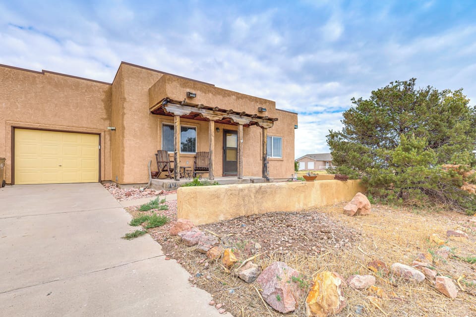 Pueblo Vacation Rental | 3BR | 2BA | 1,100 Sq Ft | 2 Steps to Access