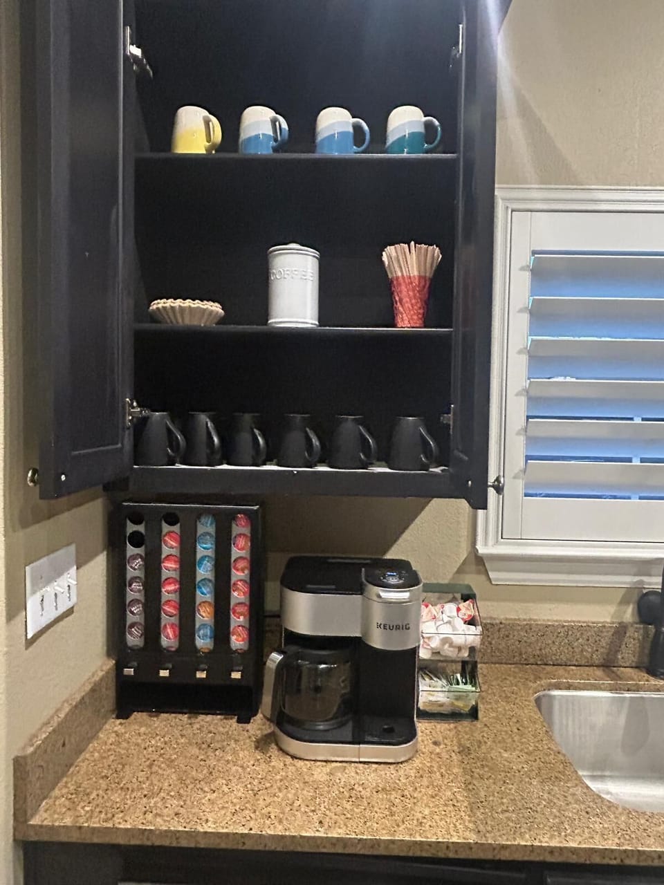 Coffee bar with tons of options!