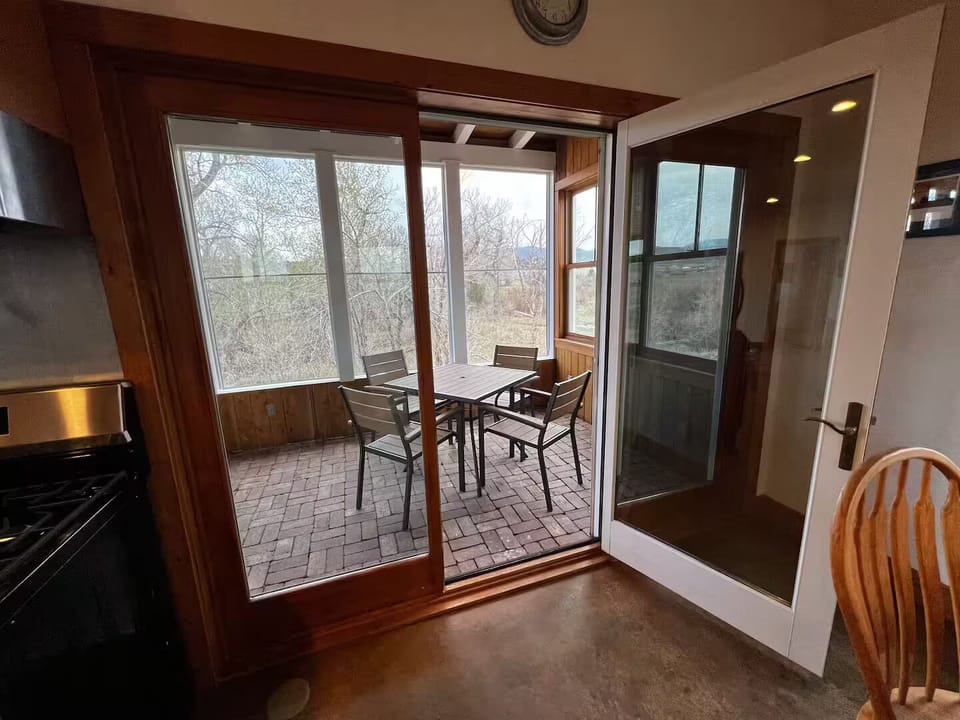Screened in porch.