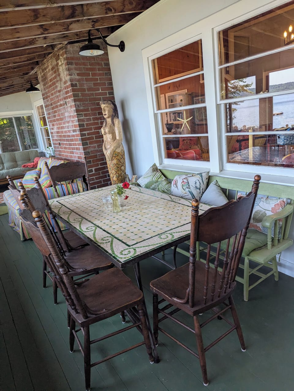 Porch dining table