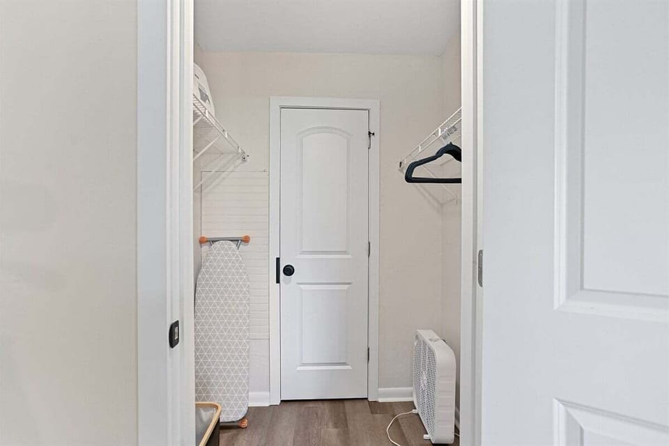 A spacious walk-in closet with plenty of room to unpack, organize, and settle in.