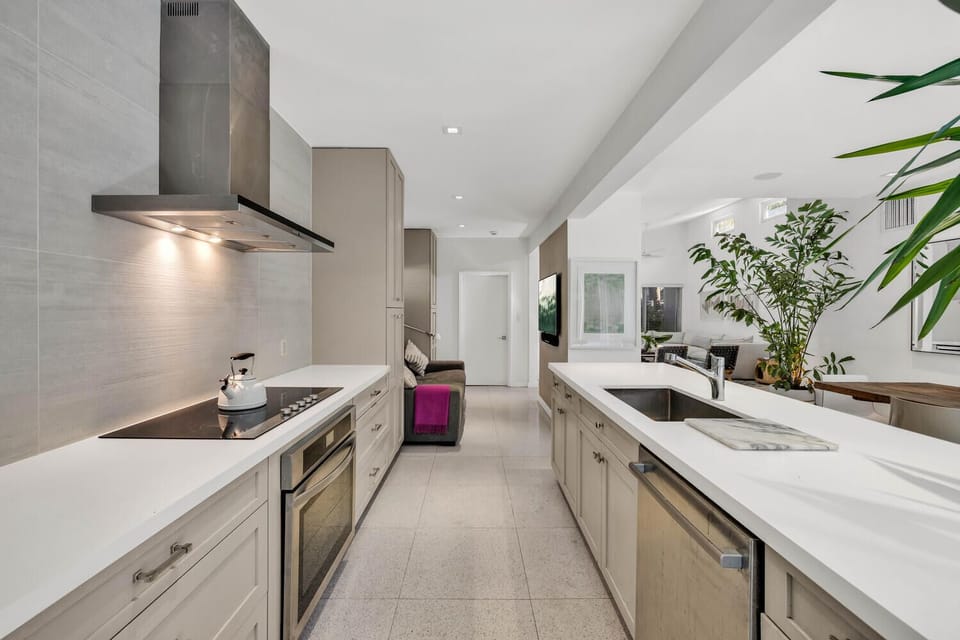 lots of counter space and modern appliances