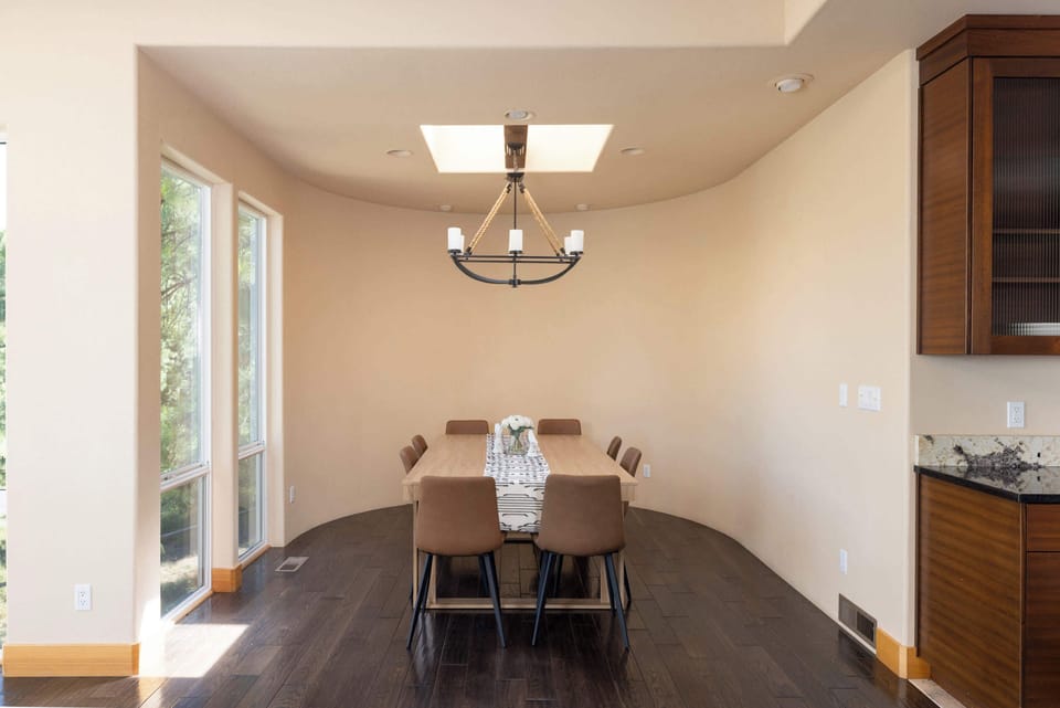 Make mealtime memories together at the dining table, seating 6​