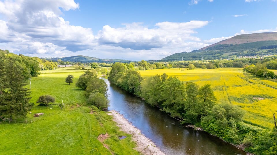 River Usk by the Cottage